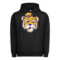 Pigment Black Vintage Louisiana State Tiger Mascot Urban Hoodie - Craftify
