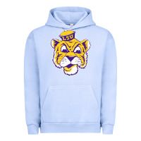Pigment Grape Ice Vintage Louisiana State Tiger Mascot Urban Hoodie - Craftify