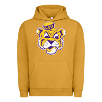 Pigment Peanut Butter Vintage Louisiana State Tiger Mascot Urban Hoodie - Craftify