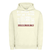 Pigment Pistachio If I Offend You Cry Me A River Funny Saying Sarcastic Urban Hoodie - Craftify