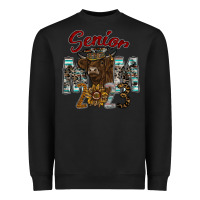 Black Senior Mom 2023 Heavyweight Sweatshirt - CowhideDigitalArt