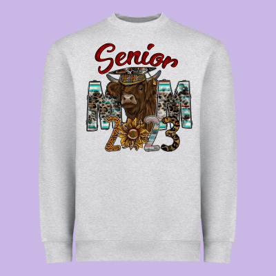 Senior Mom 2023 Heavyweight Sweatshirt Designed By Cowhidedigitalart