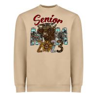 Mushroom Senior Mom 2023 Heavyweight Sweatshirt - CowhideDigitalArt