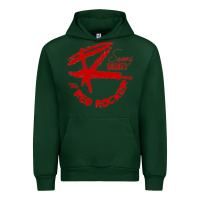 Forest Green red rocker music Urban Hoodie - Craftify