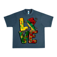 Midnight Navy love juneteenth Urban Heavy Tee - CowGirlArtShop