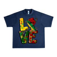 Navy love juneteenth Urban Heavy Tee - CowGirlArtShop