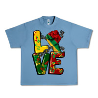 Pebble Blue love juneteenth Urban Heavy Tee - CowGirlArtShop