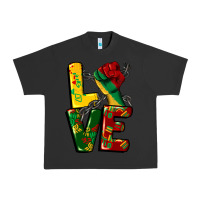 Pigment Black love juneteenth Urban Heavy Tee - CowGirlArtShop