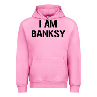 Fuchsia Pink i am banksy Urban Hoodie - Craftify