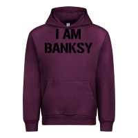 Mauve Wine i am banksy Urban Hoodie - Craftify