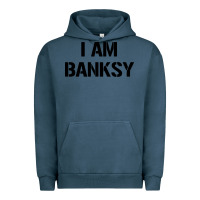 Pigment Midnight Navy i am banksy Urban Hoodie - Craftify