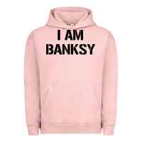 Pigment Salmon i am banksy Urban Hoodie - Craftify