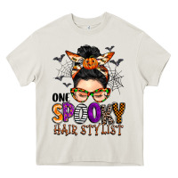 Cream one spooky hair stylist Heavy Core Tee - BarkalooDesign