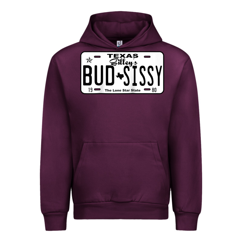 Country Love Gilley's Bud N Sissy Texas Cowboy License Gift Raglan Bas Urban Hoodie by Craftify | Teevron