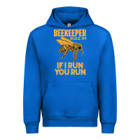 Cobalt bee beekeeper if i run you run bumble bee humour 449 hive beekeeping Urban Hoodie - Craftify