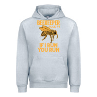 Heather Grey bee beekeeper if i run you run bumble bee humour 449 hive beekeeping Urban Hoodie - Craftify