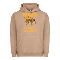 Pigment Burro bee beekeeper if i run you run bumble bee humour 449 hive beekeeping Urban Hoodie - Craftify