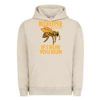 Pigment French Oak bee beekeeper if i run you run bumble bee humour 449 hive beekeeping Urban Hoodie - Craftify