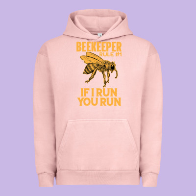 Bee Beekeeper If I Run You Run Bumble Bee Humour 449 Hive Beekeeping Urban Hoodie Designed By Craftify