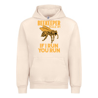 Sandshell bee beekeeper if i run you run bumble bee humour 449 hive beekeeping Urban Hoodie - Craftify