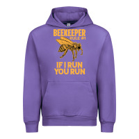Tulip bee beekeeper if i run you run bumble bee humour 449 hive beekeeping Urban Hoodie - Craftify