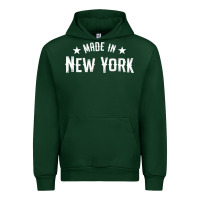 Forest Green Made In New York NY City NYC New Yorker My Home State Pride Premium T- Urban Hoodie - Craftify