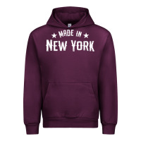 Mauve Wine Made In New York NY City NYC New Yorker My Home State Pride Premium T- Urban Hoodie - Craftify