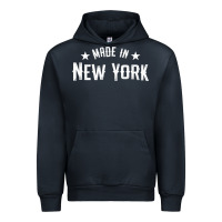Navy Made In New York NY City NYC New Yorker My Home State Pride Premium T- Urban Hoodie - Craftify