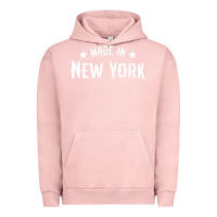 Pigment Salmon Made In New York NY City NYC New Yorker My Home State Pride Premium T- Urban Hoodie - Craftify