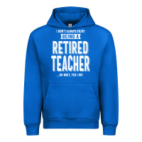 Cobalt Retired Teacher Urban Hoodie - Craftify