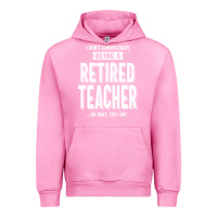 Fuchsia Pink Retired Teacher Urban Hoodie - Craftify
