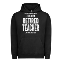 Pigment Black Retired Teacher Urban Hoodie - Craftify