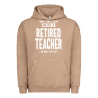 Pigment Burro Retired Teacher Urban Hoodie - Craftify