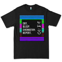 Black Eat Sleep Chemıstray Repeat Premium Tee - Bettercallsaul