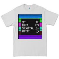 Dove Grey Eat Sleep Chemıstray Repeat Premium Tee - Bettercallsaul