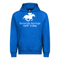 Cobalt Saratoga Springs New York Horse Racing Jockey Urban Hoodie - Craftify