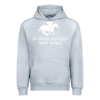Heather Grey Saratoga Springs New York Horse Racing Jockey Urban Hoodie - Craftify
