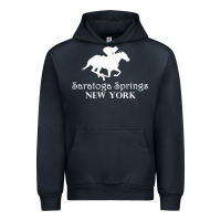 Navy Saratoga Springs New York Horse Racing Jockey Urban Hoodie - Craftify