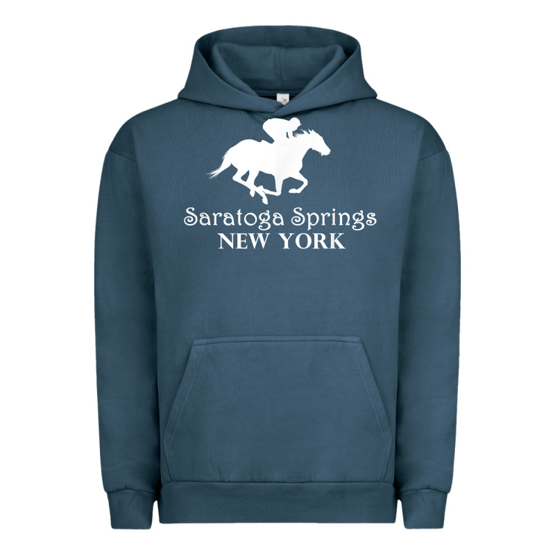 Saratoga Springs New York Horse Racing Jockey Urban Hoodie by Craftify | Teevron