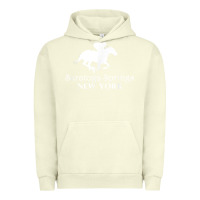 Pigment Pistachio Saratoga Springs New York Horse Racing Jockey Urban Hoodie - Craftify