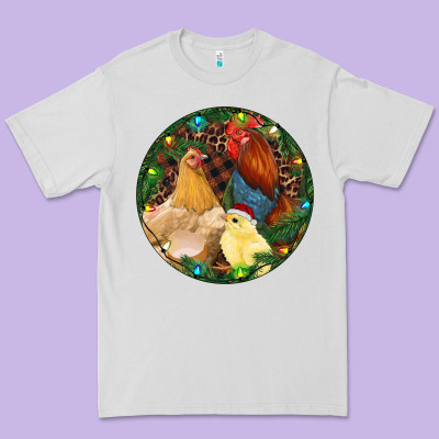Christmas Chick Family Premium Tee Designed By Ranaportraitstore