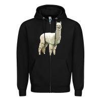 Black Alpaca Zipper Hoodie - LillyAllenDesigns