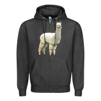 Charcoal Heather Alpaca Zipper Hoodie - LillyAllenDesigns