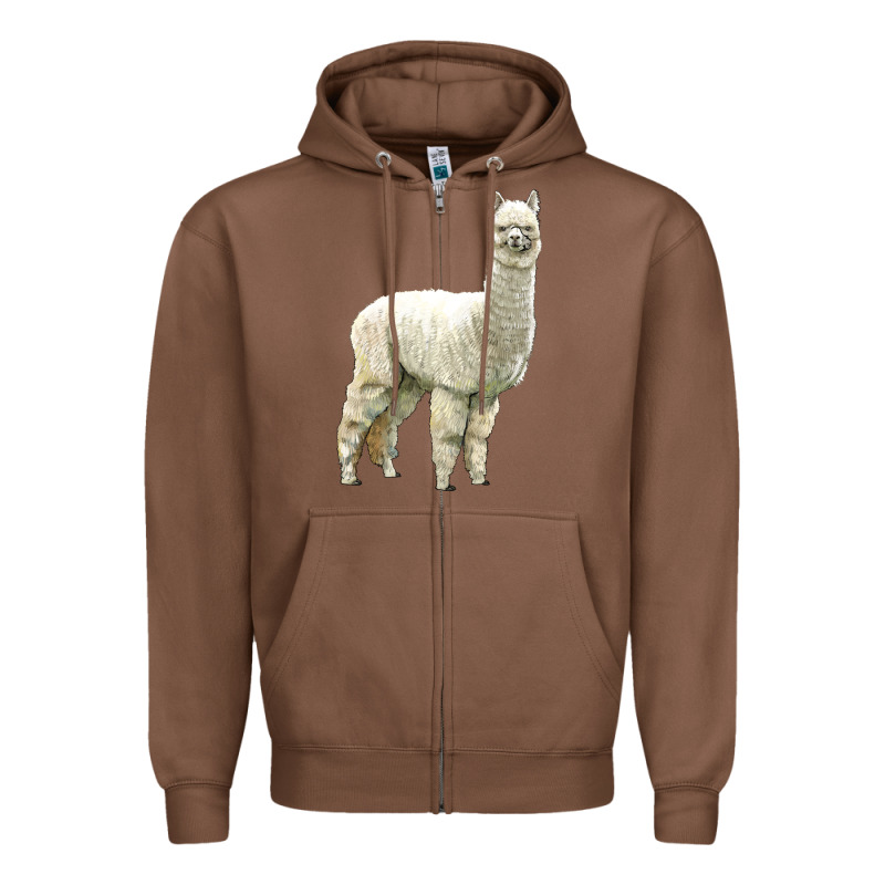 Alpaca Zipper Hoodie by LillyAllenDesigns | Teevron