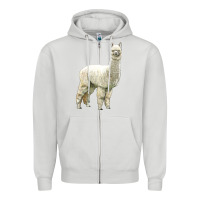 Dove Grey Alpaca Zipper Hoodie - LillyAllenDesigns