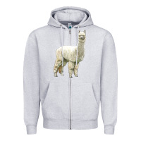 Heather Grey Alpaca Zipper Hoodie - LillyAllenDesigns