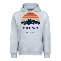 Heather Grey Okemo Vermont Skiing Snowboarding Hikers Gifts for VT Travel Urban Hoodie - InspiraDesign