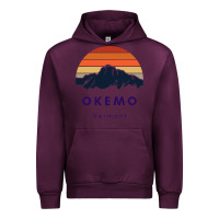 Mauve Wine Okemo Vermont Skiing Snowboarding Hikers Gifts for VT Travel Urban Hoodie - InspiraDesign