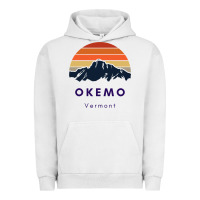 Pigment Lunar Rock Okemo Vermont Skiing Snowboarding Hikers Gifts for VT Travel Urban Hoodie - InspiraDesign