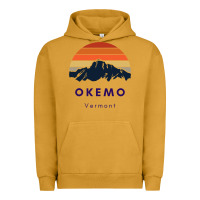 Pigment Peanut Butter Okemo Vermont Skiing Snowboarding Hikers Gifts for VT Travel Urban Hoodie - InspiraDesign